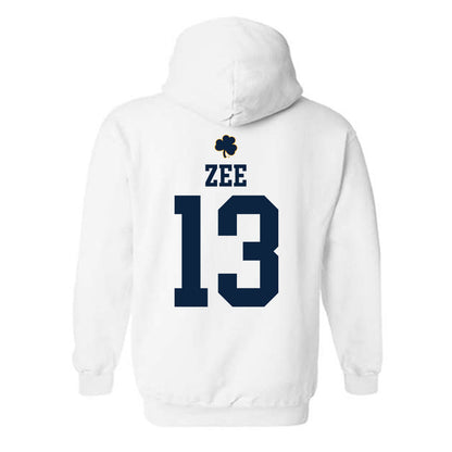 Notre Dame - NCAA Baseball : Jamie Zee - Classic Shersey Hooded Sweatshirt-1