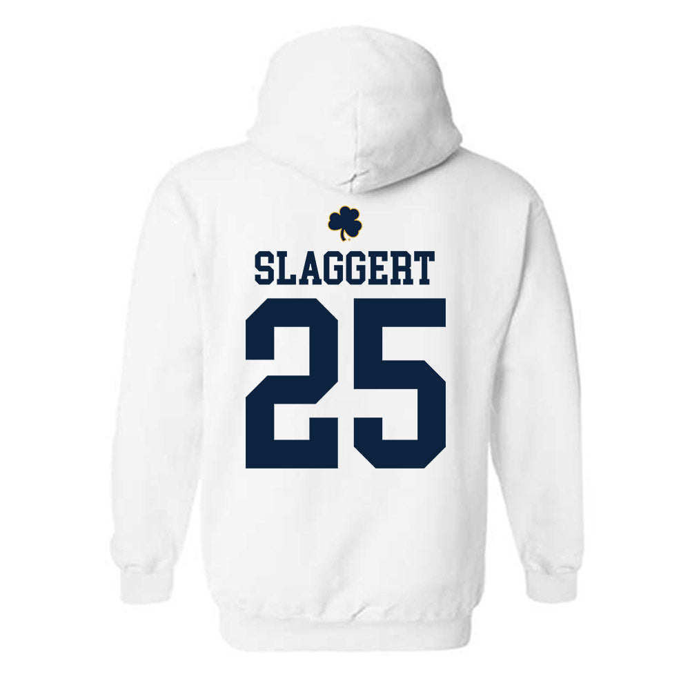 Notre Dame - NCAA Men's Ice Hockey : Carter Slaggert - Classic Shersey Hooded Sweatshirt-1