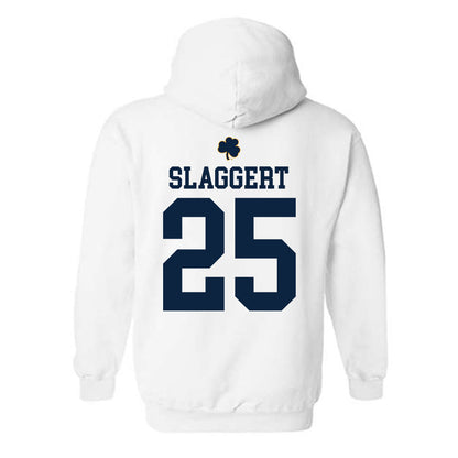 Notre Dame - NCAA Men's Ice Hockey : Carter Slaggert - Classic Shersey Hooded Sweatshirt-1