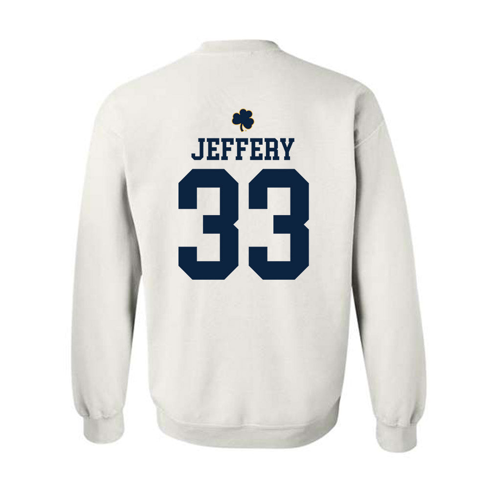 Notre Dame - NCAA Football : Matthew Jeffery - Classic Shersey Crewneck Sweatshirt-1