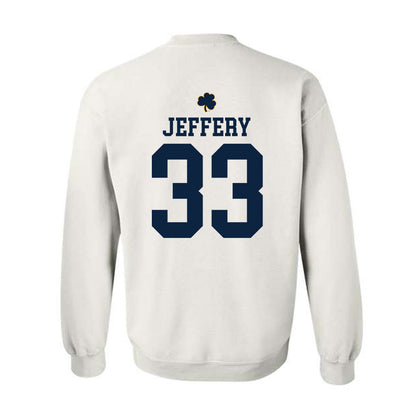 Notre Dame - NCAA Football : Matthew Jeffery - Classic Shersey Crewneck Sweatshirt-1