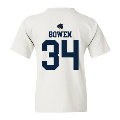 Notre Dame - NCAA Football : Drayk Bowen - Classic Shersey Youth T-Shirt-1