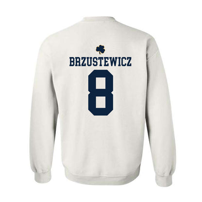 Notre Dame - NCAA Baseball : Hudson Brzustewicz - Classic Shersey Crewneck Sweatshirt-1