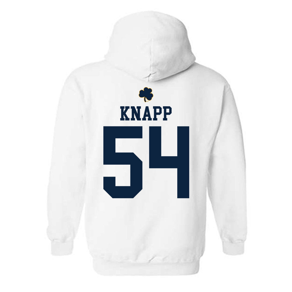 Notre Dame - NCAA Football : Anthonie Knapp - Classic Shersey Hooded Sweatshirt-1