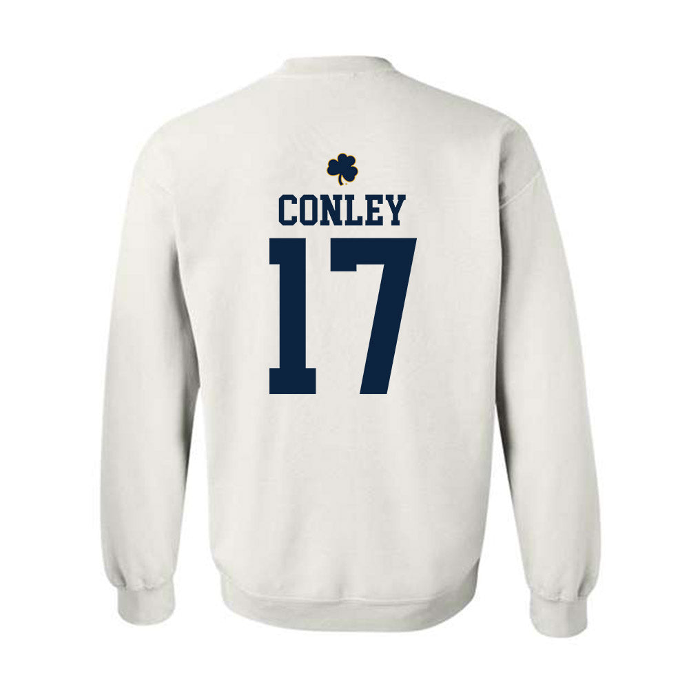 Notre Dame - NCAA Women's Lacrosse : Angie Conley - Classic Shersey Crewneck Sweatshirt-1