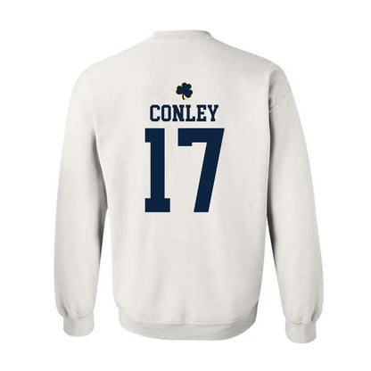 Notre Dame - NCAA Women's Lacrosse : Angie Conley - Classic Shersey Crewneck Sweatshirt-1