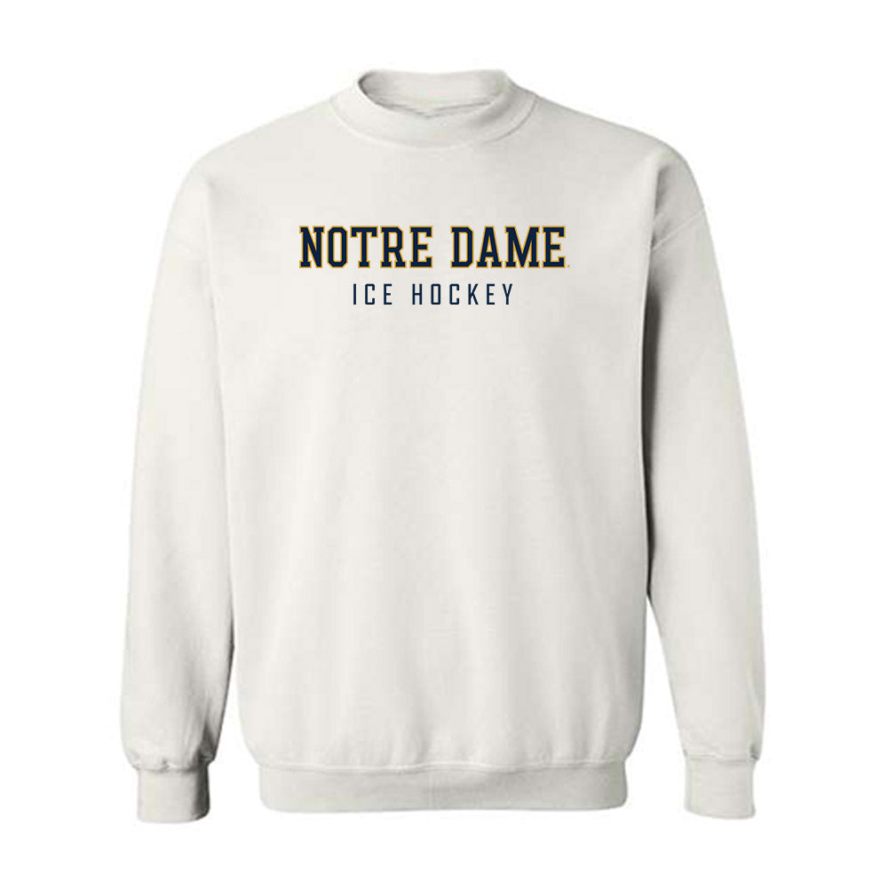 Notre Dame - NCAA Men's Ice Hockey : Leo Gruba - Classic Shersey Crewneck Sweatshirt-0