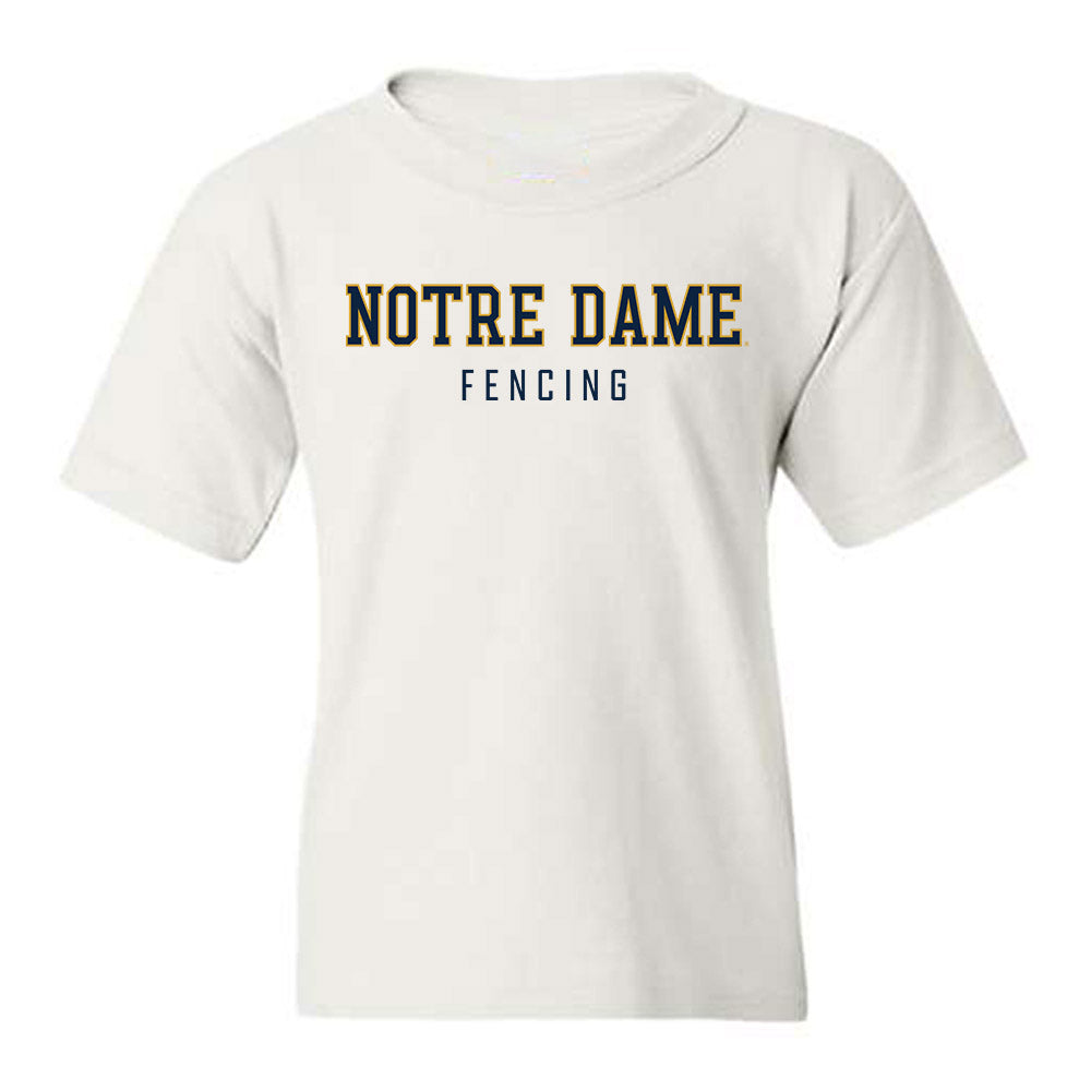 Notre Dame - NCAA Women's Fencing : Barbare Mebuke - Classic Shersey Youth T-Shirt-0