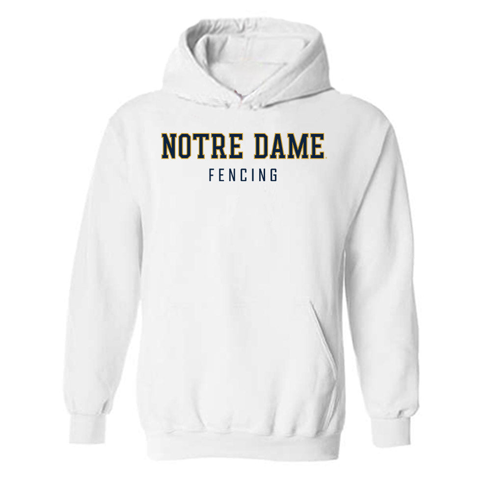 Notre Dame - NCAA Men's Fencing : Liam Bas - Classic Shersey Hooded Sweatshirt-0