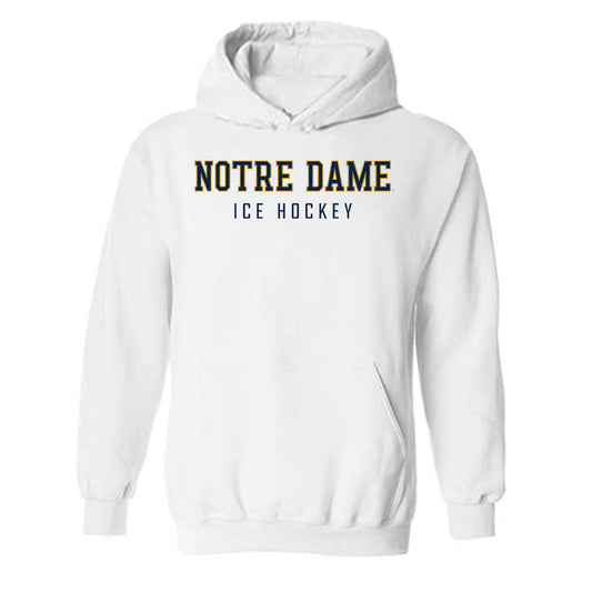 Notre Dame - NCAA Men's Ice Hockey : Jaedon Kerr - Classic Shersey Hooded Sweatshirt-0