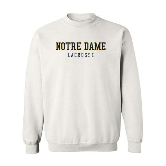 Notre Dame - NCAA Men's Lacrosse : Fisher Finley - Classic Shersey Crewneck Sweatshirt-0