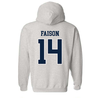 Notre Dame - NCAA Men's Lacrosse : Jordan Faison - Classic Shersey Hooded Sweatshirt-1