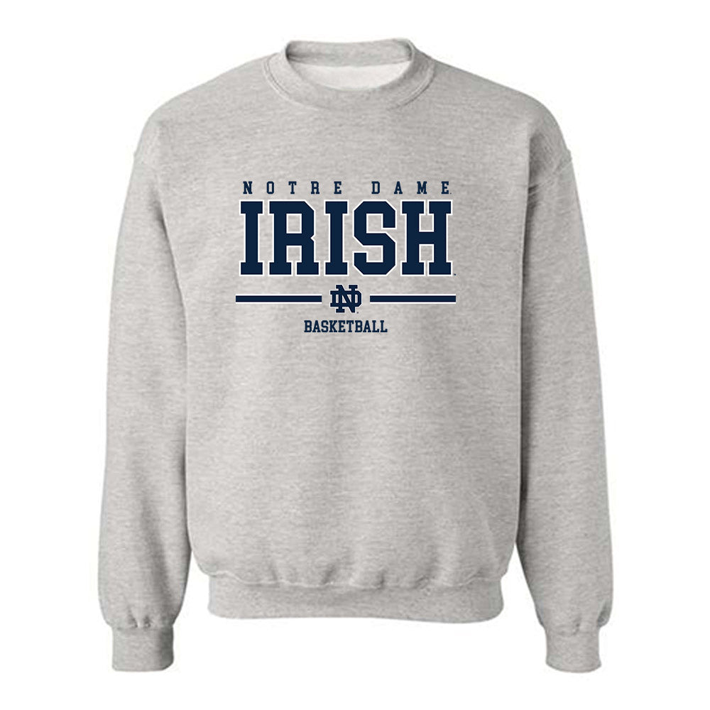 Notre Dame - NCAA Men's Basketball : Jacob Burow - Classic Shersey Crewneck Sweatshirt-0