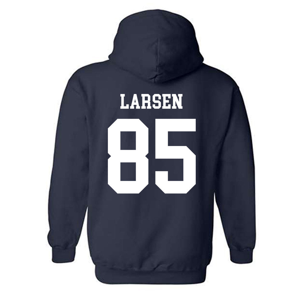 Notre Dame - NCAA Football : Jack Larsen - Classic Shersey Hooded Sweatshirt-1