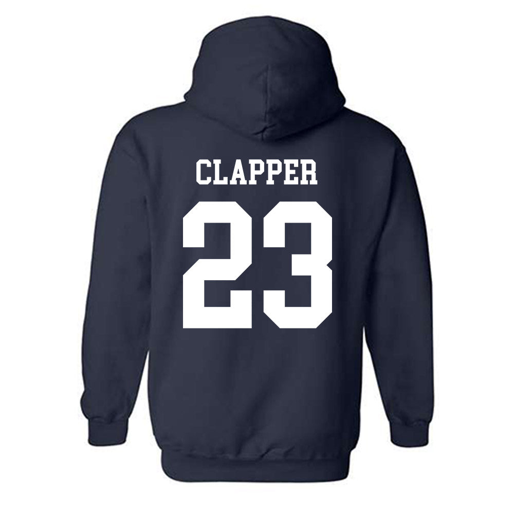 Notre Dame - NCAA Football : Jakobe Clapper - Classic Shersey Hooded Sweatshirt-1