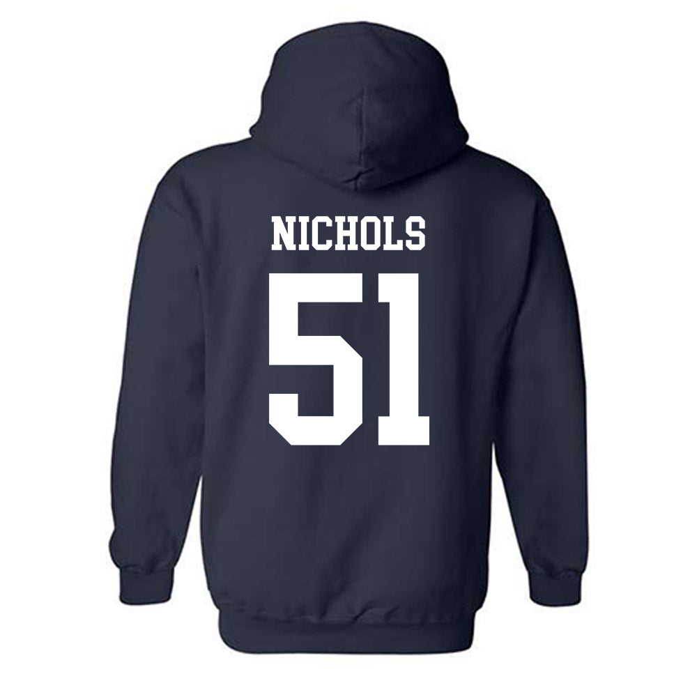 Notre Dame - NCAA Football : Ben Nichols - Classic Shersey Hooded Sweatshirt-1