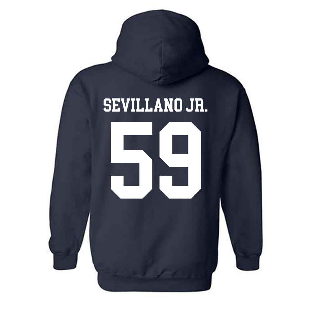 Notre Dame - NCAA Football : Sean Sevillano Jr. - Classic Shersey Hooded Sweatshirt-1