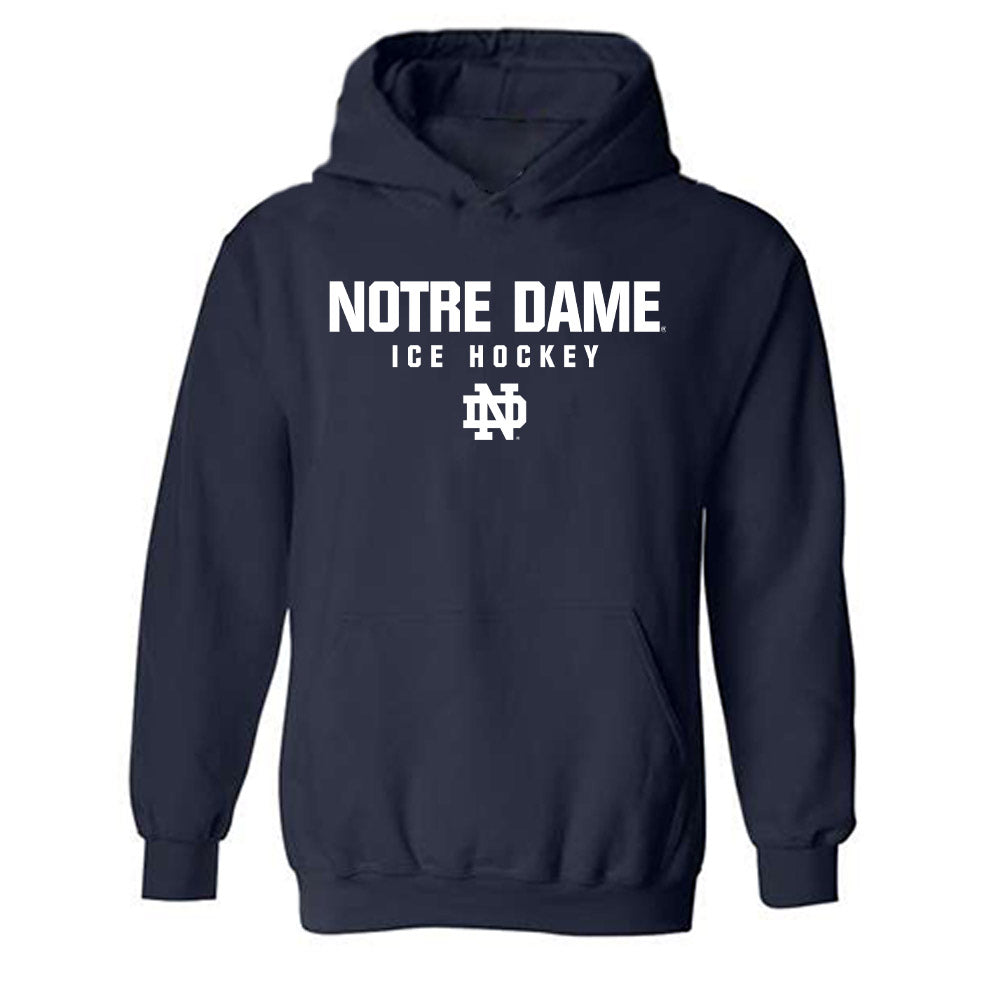 Notre Dame - NCAA Men's Ice Hockey : Michael Quinn - Classic Shersey Hooded Sweatshirt-0