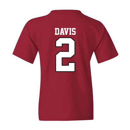 Oklahoma - NCAA Baseball : Myles Davis - Classic Shersey Youth T-Shirt-1