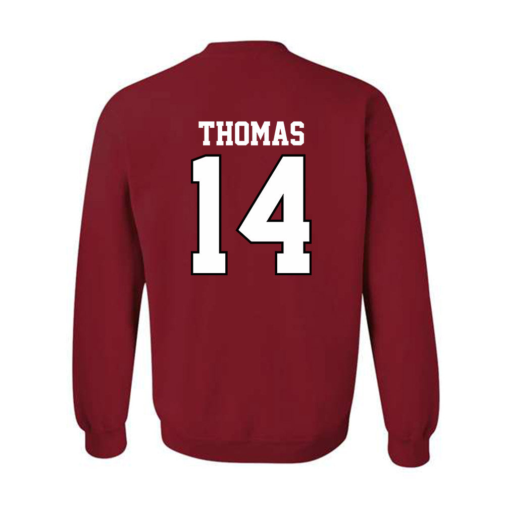 Oklahoma - NCAA Football : Elijah Thomas - Classic Shersey Crewneck Sweatshirt-1