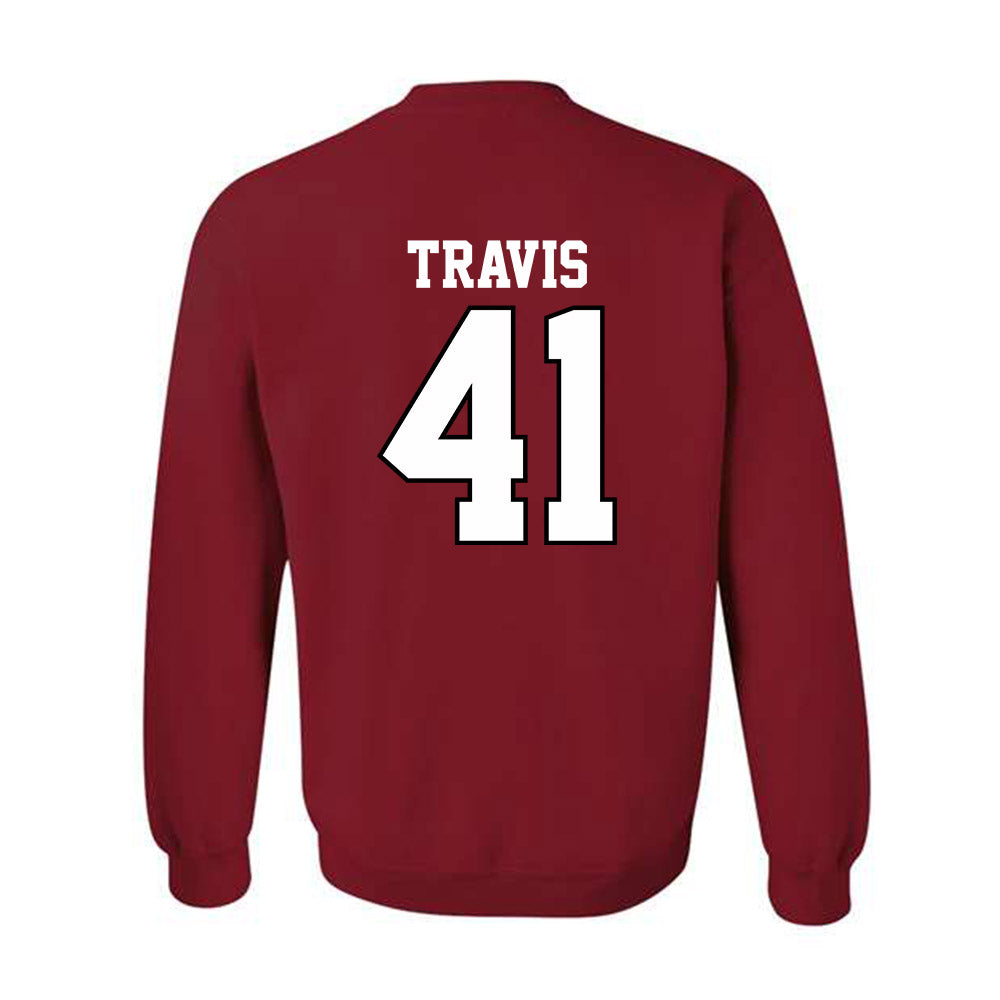 Oklahoma - NCAA Football : Barrett Travis - Classic Shersey Crewneck Sweatshirt-1