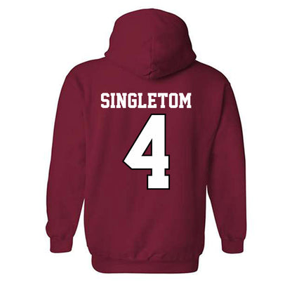 Oklahoma - NCAA Women's Volleyball : Kinsley Singleton - Classic Shersey Hooded Sweatshirt-1