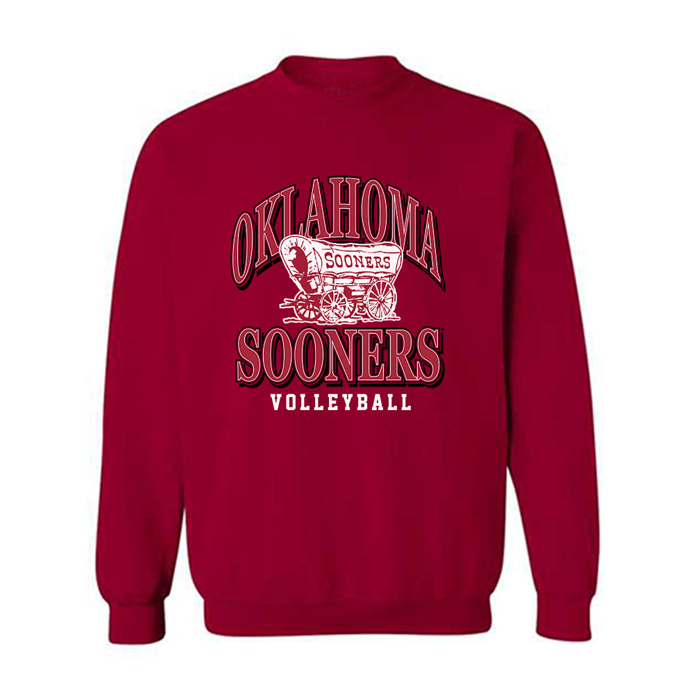 Oklahoma - NCAA Women's Volleyball : Halle Delince - Classic Shersey Crewneck Sweatshirt-0