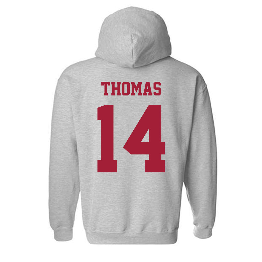 Oklahoma - NCAA Football : Elijah Thomas - Classic Shersey Hooded Sweatshirt-1