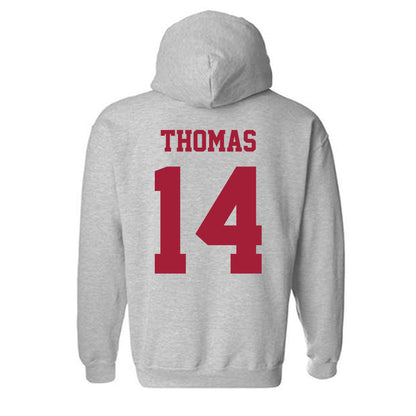 Oklahoma - NCAA Football : Elijah Thomas - Classic Shersey Hooded Sweatshirt-1