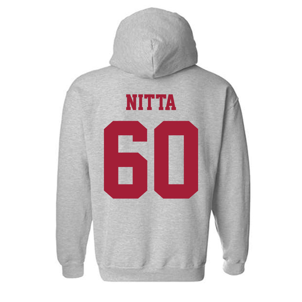 Oklahoma - NCAA Football : Caleb Nitta - Classic Shersey Hooded Sweatshirt-1