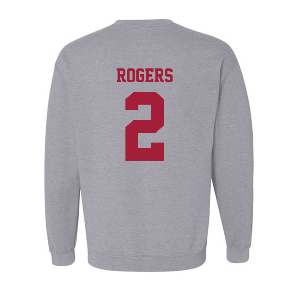 Oklahoma - NCAA Football : Jahsiear Rogers - Classic Shersey Crewneck Sweatshirt-1