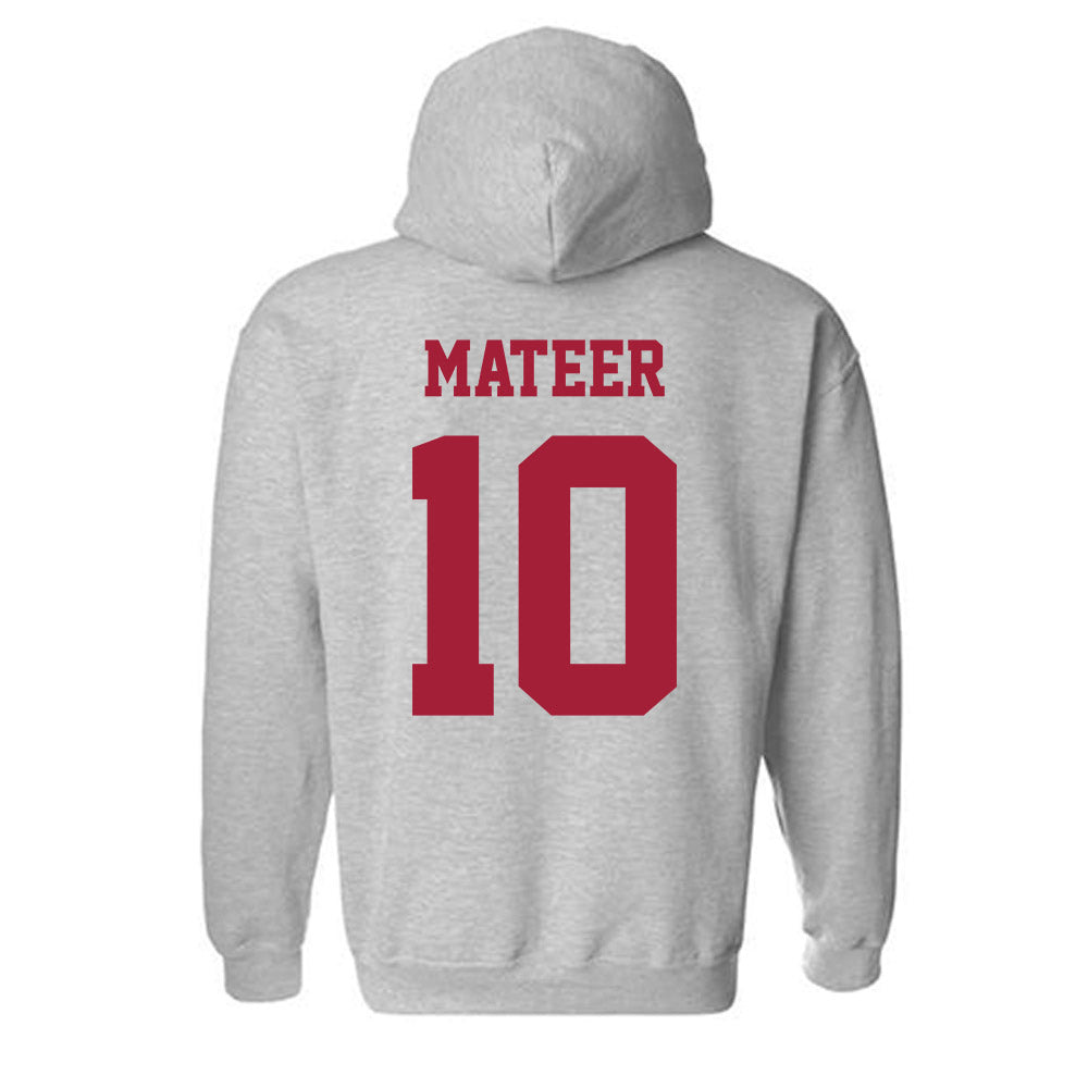 Oklahoma - NCAA Football : John Mateer - Classic Shersey Hooded Sweatshirt-1