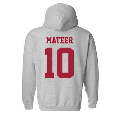 Oklahoma - NCAA Football : John Mateer - Classic Shersey Hooded Sweatshirt-1