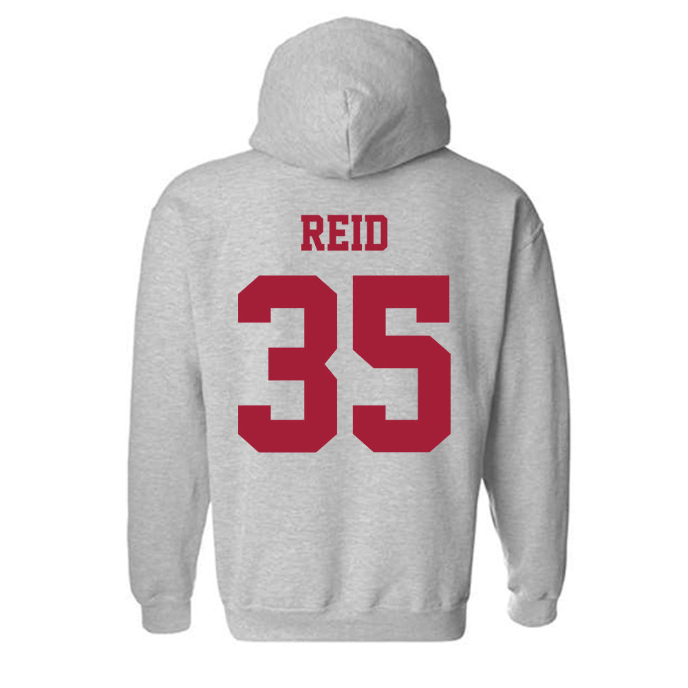 Oklahoma - NCAA Men's Basketball : Derrion Reid - Classic Shersey Hooded Sweatshirt-1