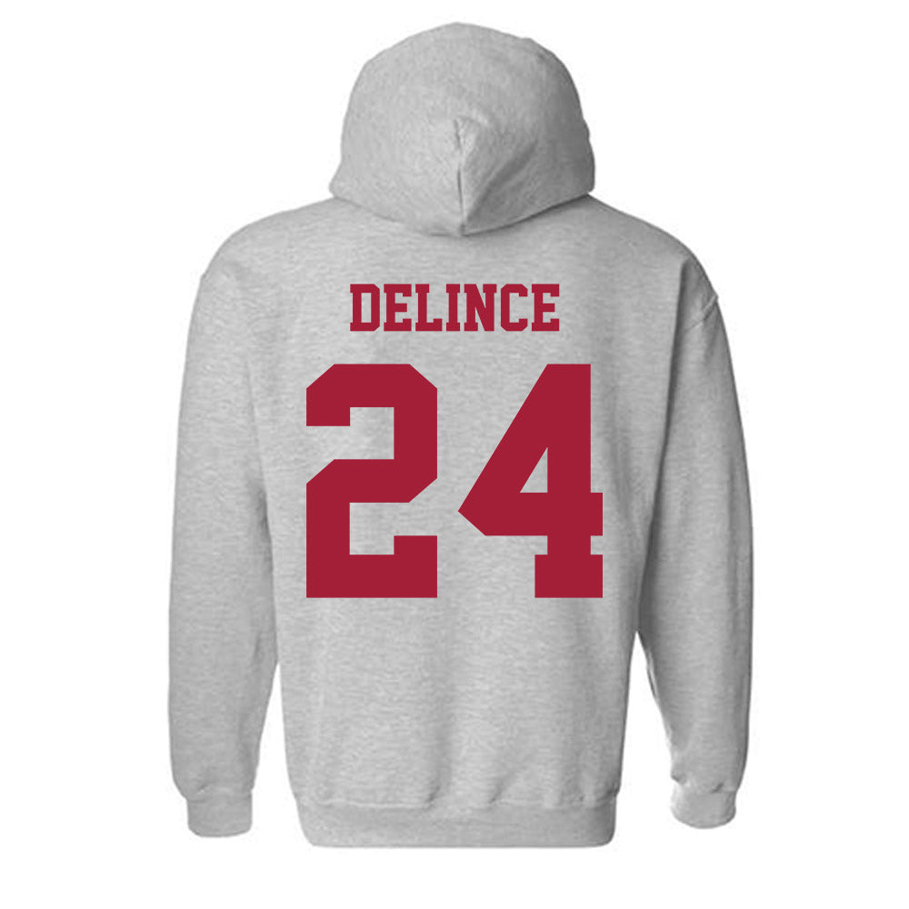 Oklahoma - NCAA Women's Volleyball : Halle Delince - Classic Shersey Hooded Sweatshirt-1