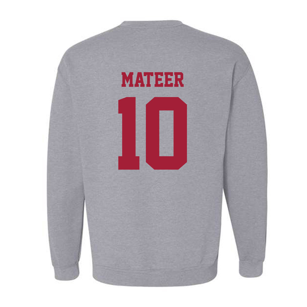 Oklahoma - NCAA Football : John Mateer - Classic Shersey Crewneck Sweatshirt-1
