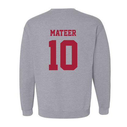 Oklahoma - NCAA Football : John Mateer - Classic Shersey Crewneck Sweatshirt-1