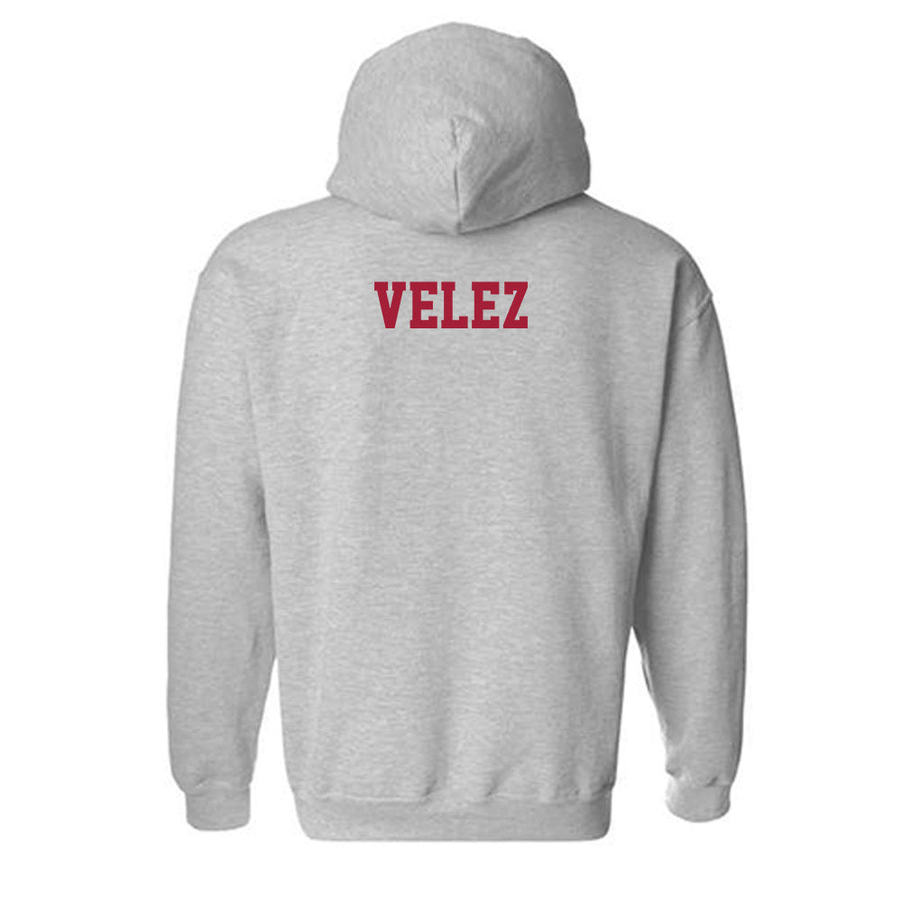 Oklahoma - NCAA Men's Gymnastics : Francisco Velez - Classic Shersey Hooded Sweatshirt-1