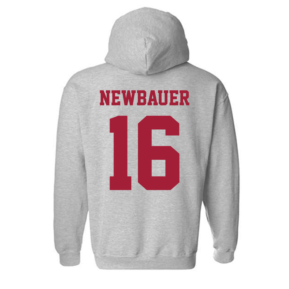 Oklahoma - NCAA Football : Whitt Newbauer - Classic Shersey Hooded Sweatshirt-1