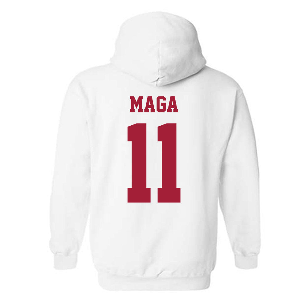 Oklahoma - NCAA Women's Volleyball : Avaya Maga - Classic Shersey Hooded Sweatshirt-1