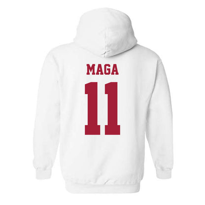 Oklahoma - NCAA Women's Volleyball : Avaya Maga - Classic Shersey Hooded Sweatshirt-1