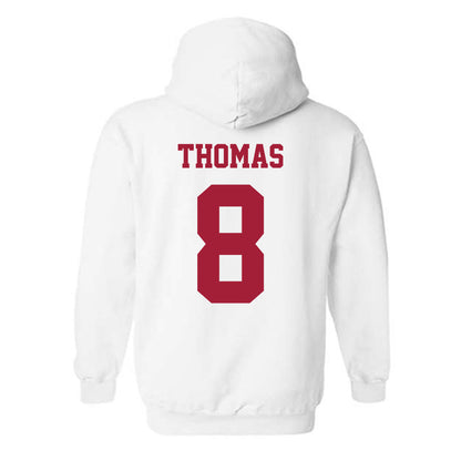 Oklahoma - NCAA Football : Bishop Thomas - Classic Shersey Hooded Sweatshirt-1