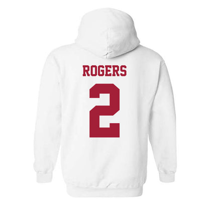 Oklahoma - NCAA Football : Jahsiear Rogers - Classic Shersey Hooded Sweatshirt-1