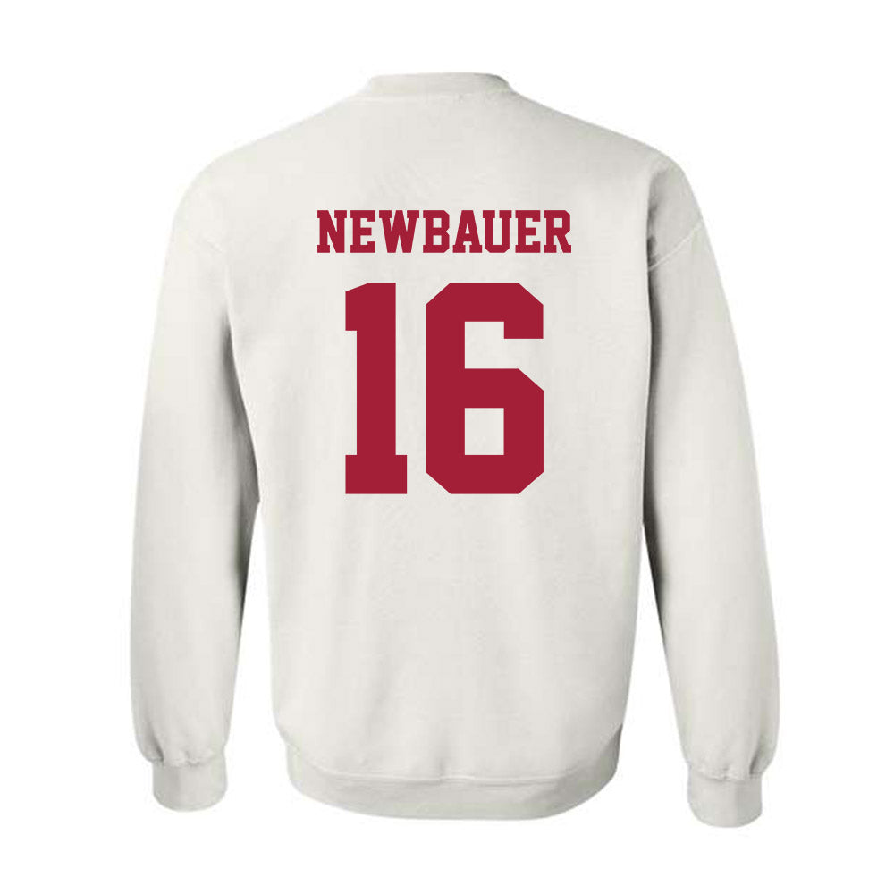 Oklahoma - NCAA Football : Whitt Newbauer - Classic Shersey Crewneck Sweatshirt-1