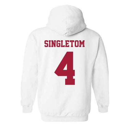 Oklahoma - NCAA Women's Volleyball : Kinsley Singleton - Classic Shersey Hooded Sweatshirt-1