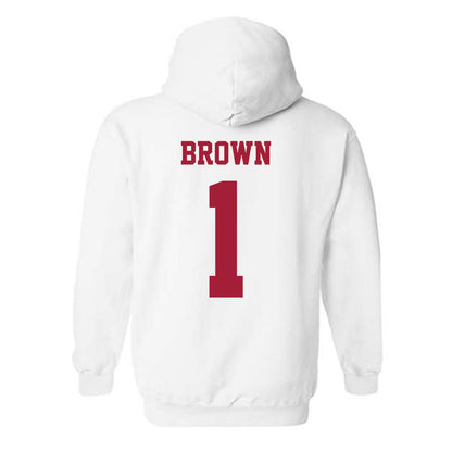 Oklahoma - NCAA Men's Basketball : Xzayvier Brown - Classic Shersey Hooded Sweatshirt-1