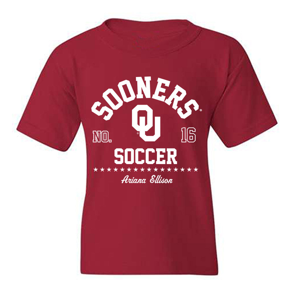 Oklahoma - NCAA Women's Soccer : Ariana Ellison - Classic Fashion Shersey Youth T-Shirt-0