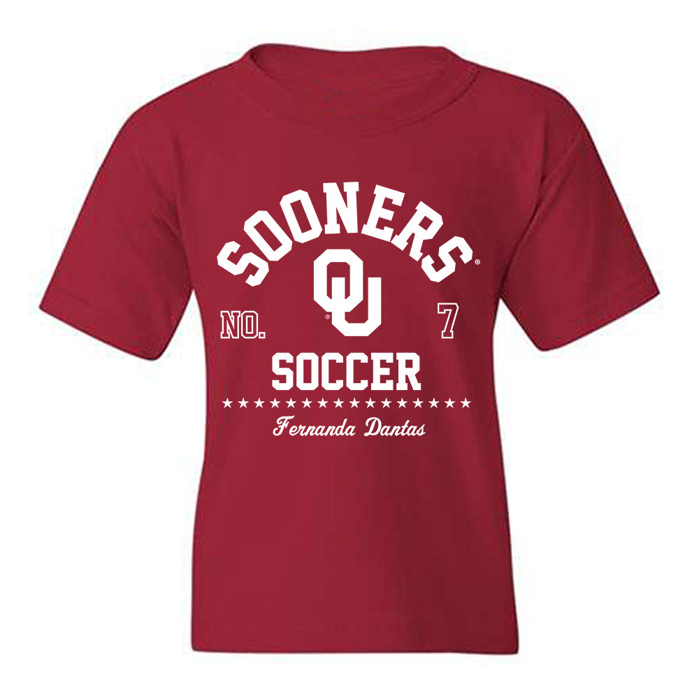 Oklahoma - NCAA Women's Soccer : Fernanda Dantas - Classic Fashion Shersey Youth T-Shirt-0