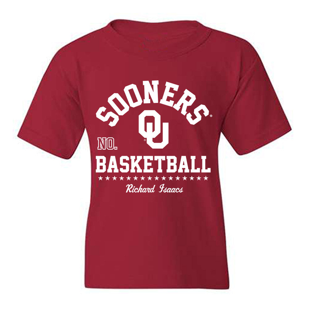 Oklahoma - NCAA Men's Basketball : Richard Isaacs - Classic Fashion Shersey Youth T-Shirt-0