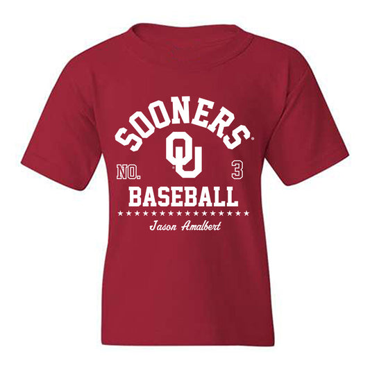 Oklahoma - NCAA Baseball : Jason Amalbert - Classic Fashion Shersey Youth T-Shirt-0